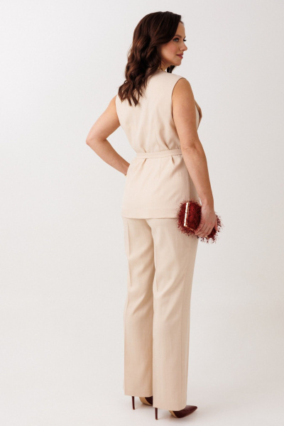 Брюки, жилет Mubliz 326 бежевый - фото 7