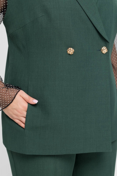 Брюки, жакет Gold Style 2754 темно-зеленый - фото 8