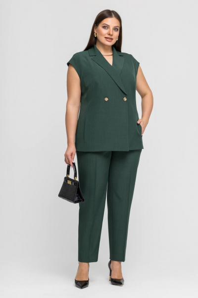 Брюки, жакет Gold Style 2754 темно-зеленый - фото 7