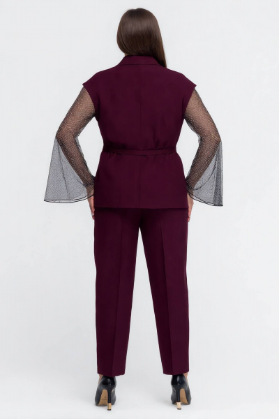 Брюки, жакет Gold Style 2754 темно-бордовый - фото 7