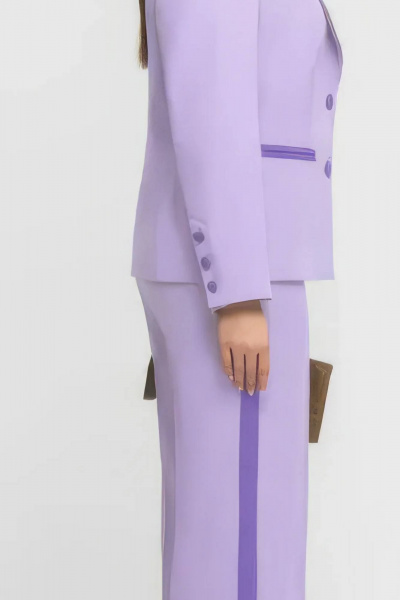 Брюки, жакет Gold Style 2760 сиреневый,светло-сиреневый - фото 6