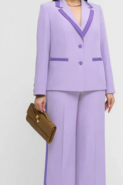 Брюки, жакет Gold Style 2760 сиреневый,светло-сиреневый - фото 5