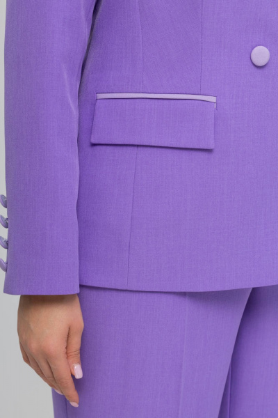 Брюки, жакет Gold Style 2761 сиреневый,светло-сиреневый - фото 6