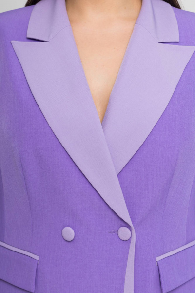 Брюки, жакет Gold Style 2761 сиреневый,светло-сиреневый - фото 4