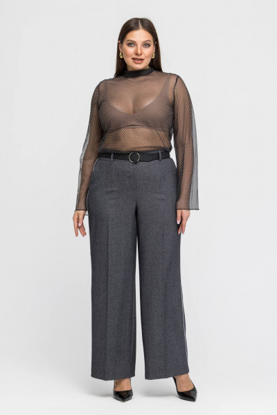 Брюки, жакет Gold Style 2759 черный,белый - фото 4