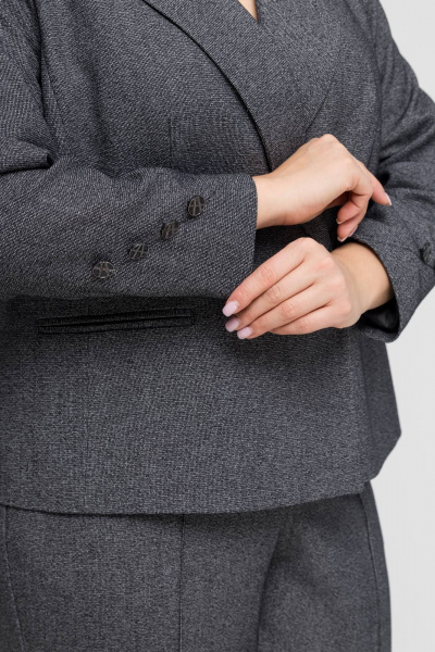 Брюки, жакет Gold Style 2763 черный,белый - фото 3