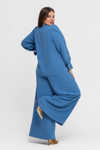 Брюки, жакет Gold Style 2762 темно-голубой - фото 6