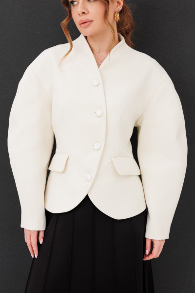 Жакет Marshop М228 молочный - фото 3