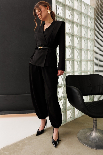 Брюки Marshop М227 черный - фото 3