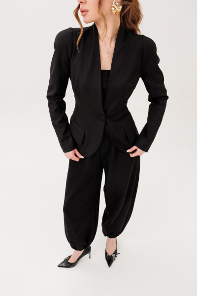 Жакет Marshop М222/1 черный - фото 9