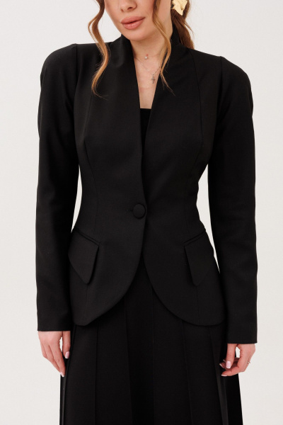 Жакет Marshop М222/1 черный - фото 3