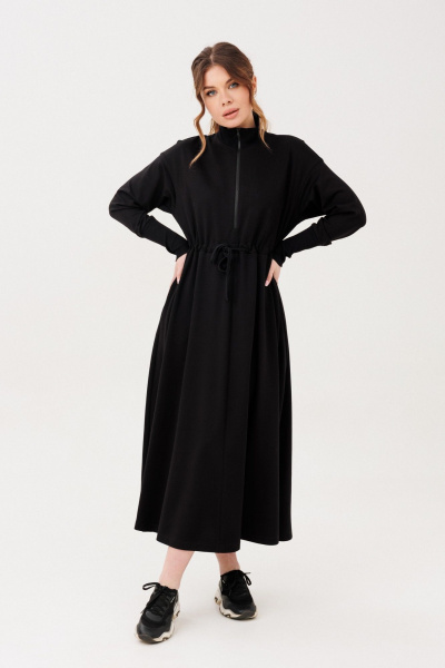 Платье Marshop М221/1 черный - фото 1