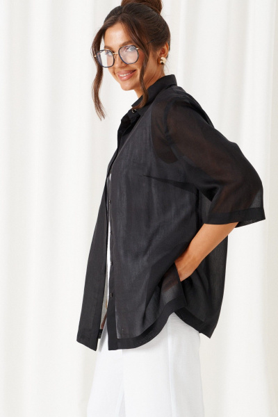 Блуза, брюки, топ Beautiful&Free 6447 бело-черный - фото 6