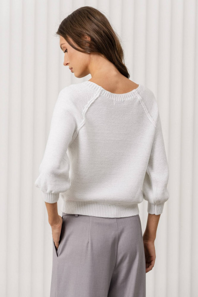 Джемпер Romgil РВ0370-ХМ2 белый,серебро - фото 2