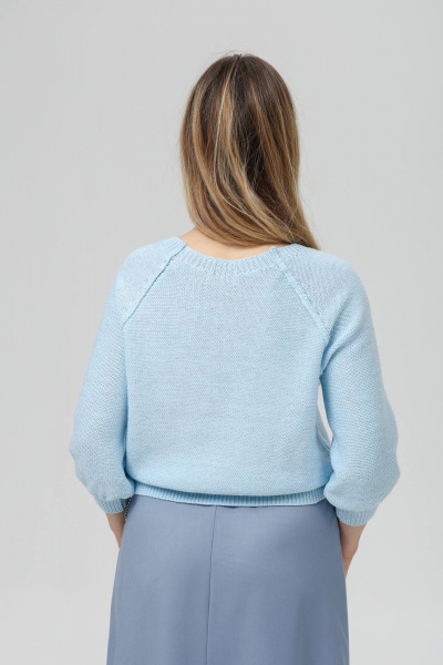 Джемпер Romgil РВ0370-ХМ2 бледно-голубой,серебро - фото 2