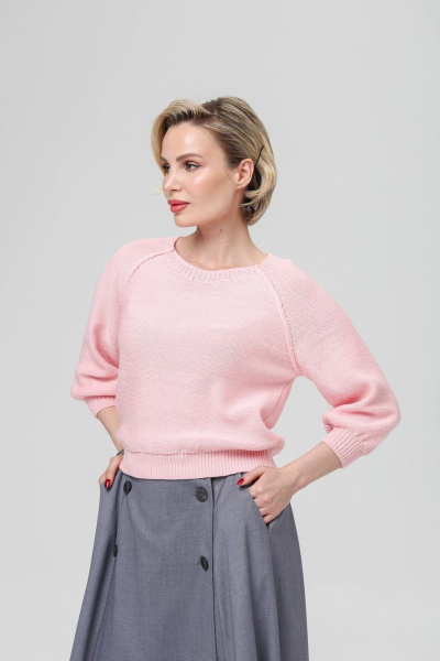 Джемпер Romgil РВ0370-ХМ2 розовый,серебро - фото 4
