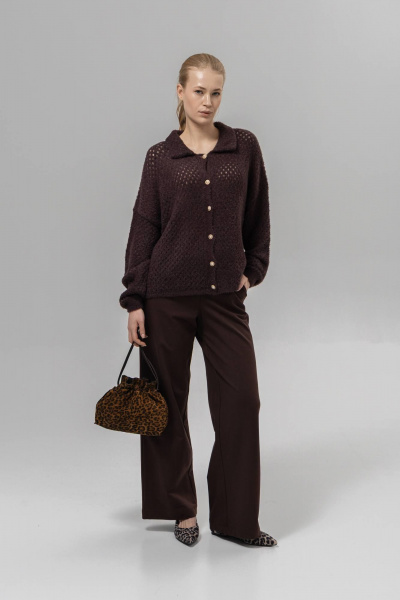 Жакет Romgil РВ0401-ПА4 серо-фиолетовый - фото 4