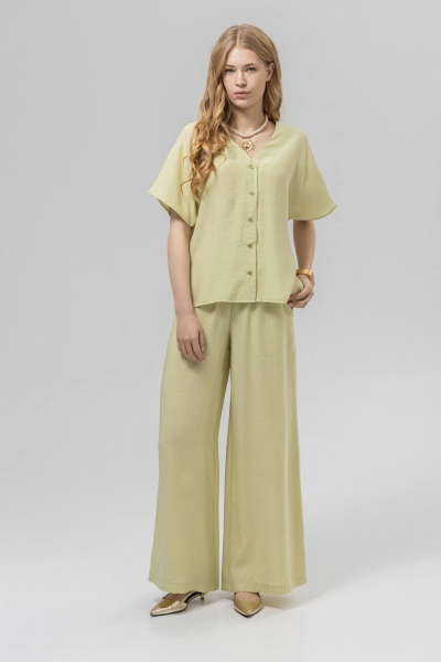 Блуза Romgil РТ0133-ВИ4 светло-оливковый_ - фото 1