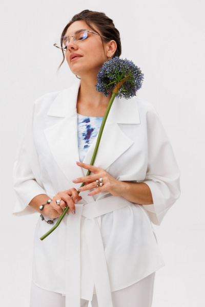 Брюки, жакет, топ Anelli 1672 облачное небо - фото 3