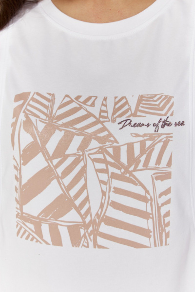 Блуза, брюки TAiER 1365 белый_бежевый - фото 5