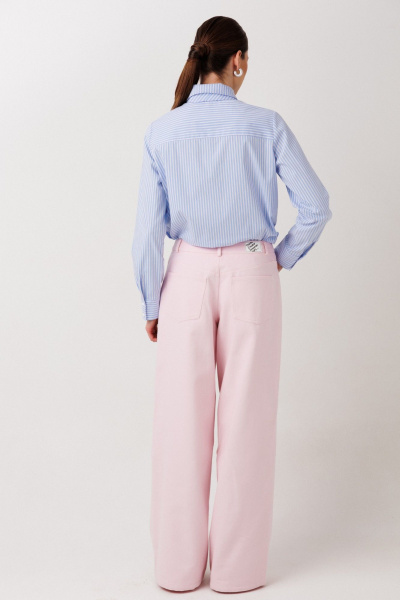 Рубашка, галстук ERTANNO 1019 голубой - фото 10