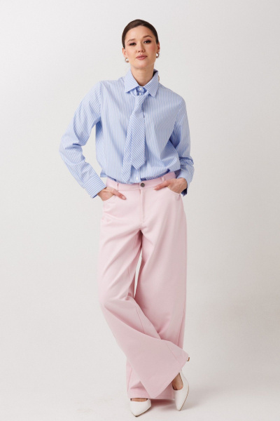 Рубашка, галстук ERTANNO 1019 голубой - фото 7