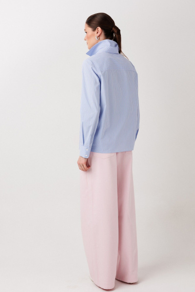 Рубашка, галстук ERTANNO 1019 голубой - фото 6