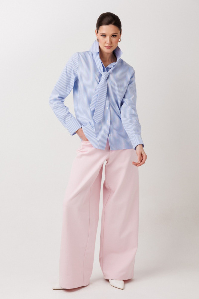 Рубашка, галстук ERTANNO 1019 голубой - фото 3