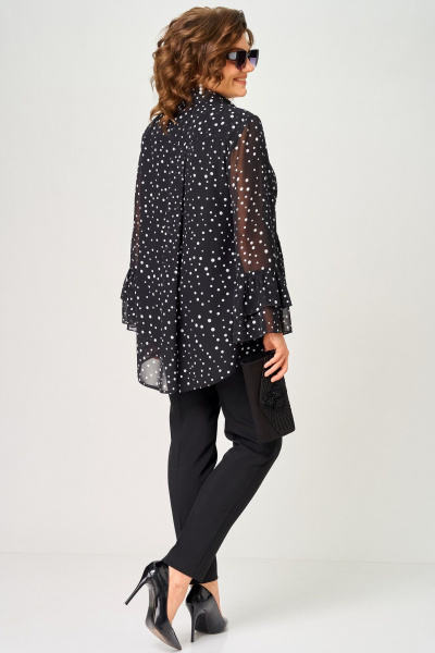 Блуза EVA GRANT 7221С мелкий_горох - фото 9
