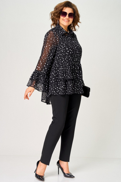 Блуза EVA GRANT 7221С мелкий_горох - фото 8