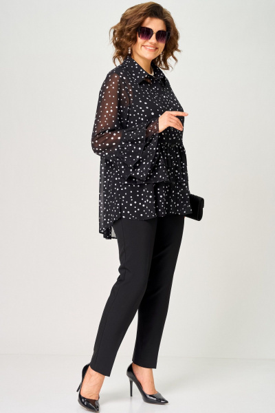 Блуза EVA GRANT 7221С мелкий_горох - фото 7