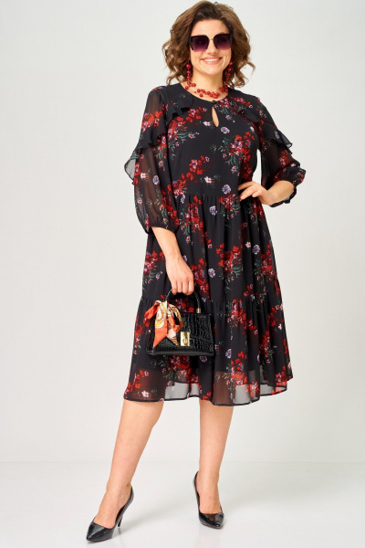 Платье EVA GRANT 7281А  цветочный_принт - фото 26