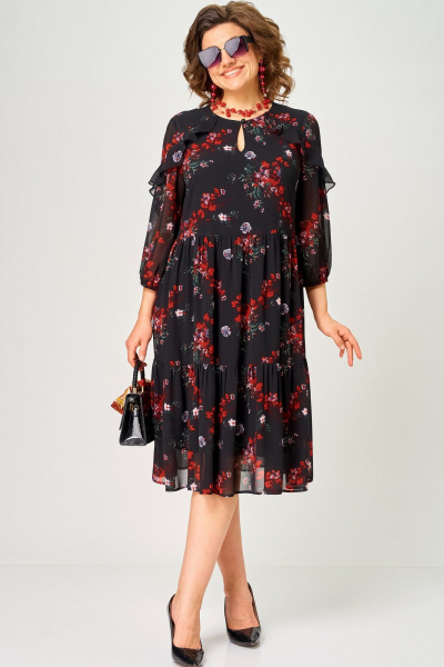 Платье EVA GRANT 7281А  цветочный_принт - фото 25