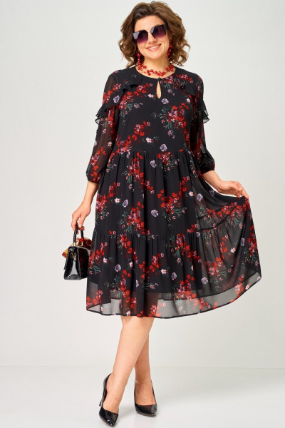Платье EVA GRANT 7281А  цветочный_принт - фото 23