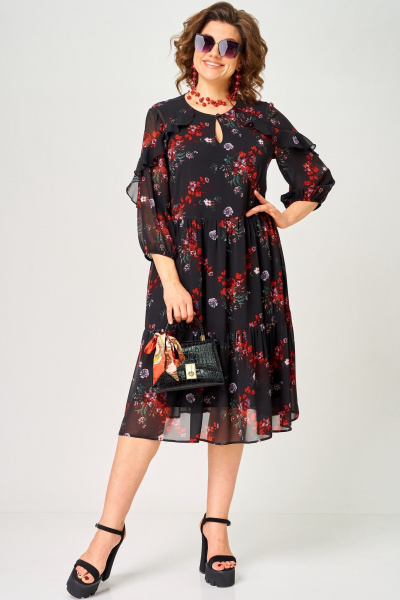 Платье EVA GRANT 7281А  цветочный_принт - фото 19