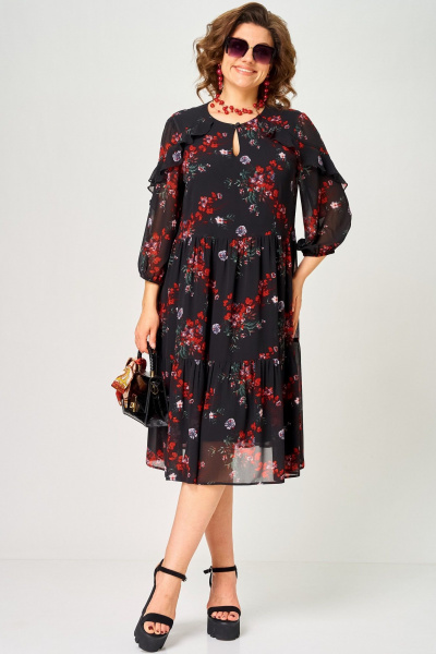 Платье EVA GRANT 7281А  цветочный_принт - фото 18