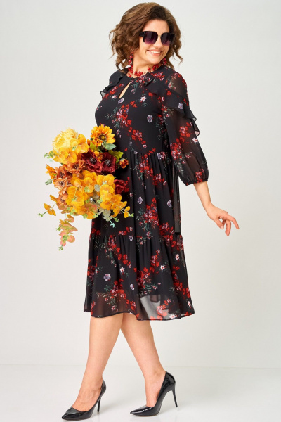 Платье EVA GRANT 7281А  цветочный_принт - фото 17