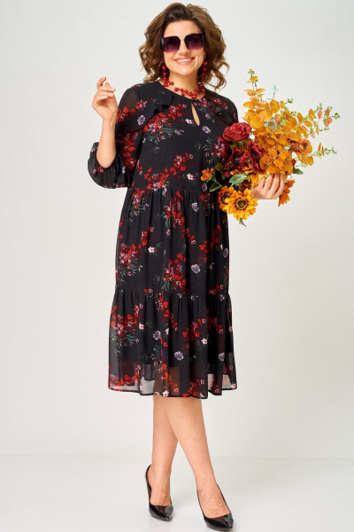 Платье EVA GRANT 7281А  цветочный_принт - фото 16