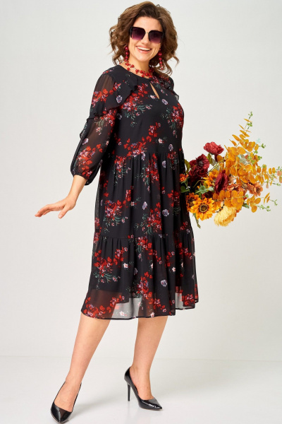 Платье EVA GRANT 7281А  цветочный_принт - фото 15