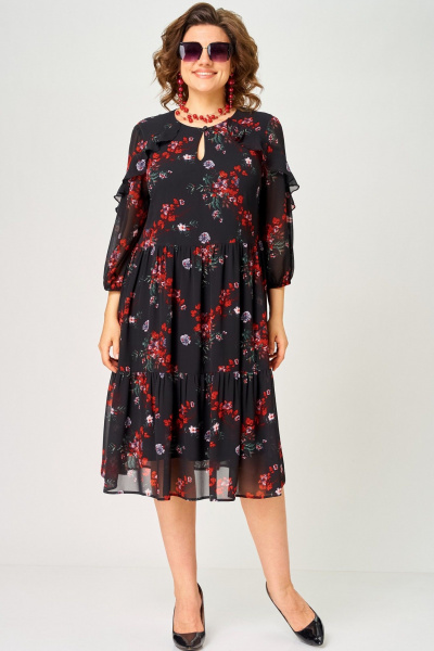 Платье EVA GRANT 7281А  цветочный_принт - фото 12