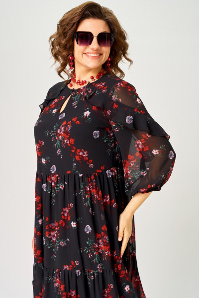 Платье EVA GRANT 7281А  цветочный_принт - фото 8