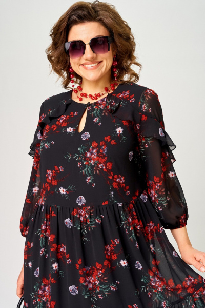 Платье EVA GRANT 7281А  цветочный_принт - фото 4