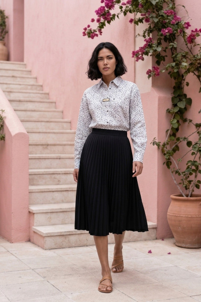 Рубашка Lissana 5037 серые_узоры - фото 6