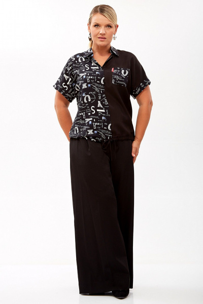 Блуза Таир-Гранд 62445 черный_дизайн_2 - фото 2