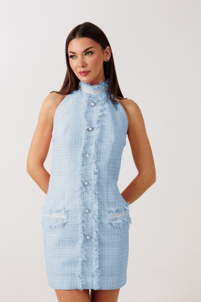 Платье V&N Fashion 1125 голубой - фото 3