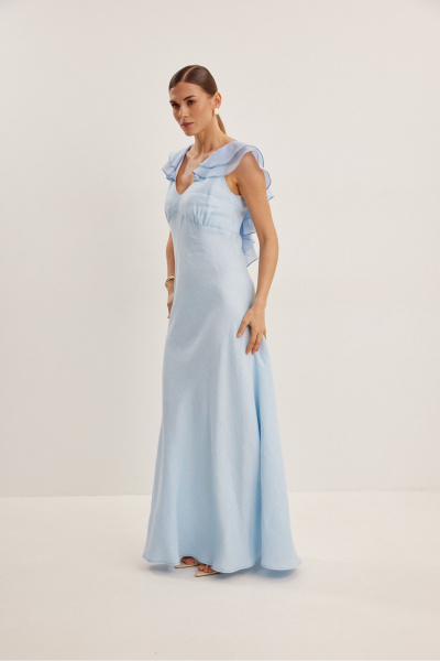 Платье DAVA 1218 голубой - фото 4