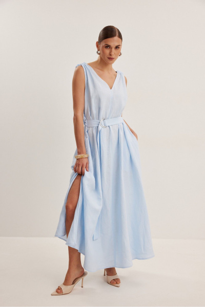 Платье DAVA 1223 голубой - фото 4