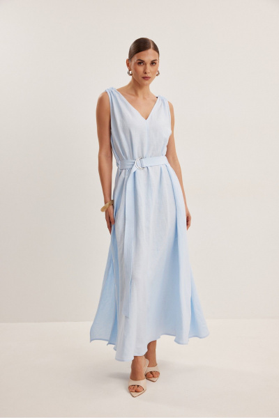 Платье DAVA 1223 голубой - фото 2