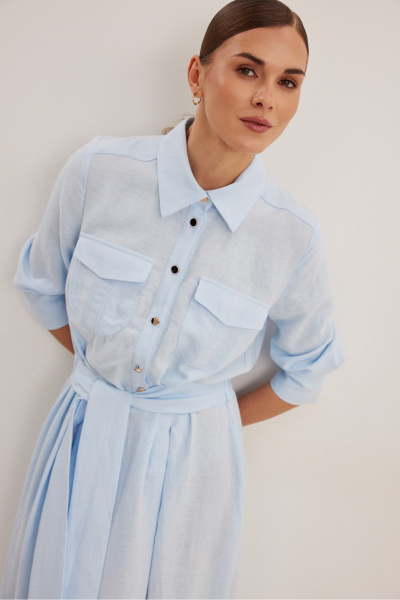 Платье DAVA 1224 голубой - фото 8