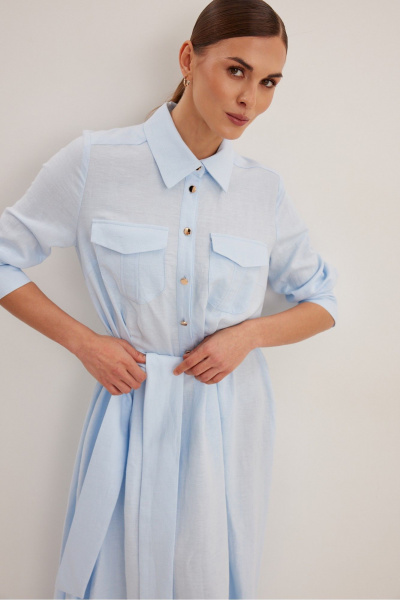 Платье DAVA 1224 голубой - фото 6